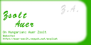 zsolt auer business card